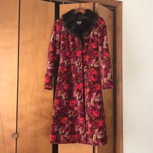 Fossil velvet coat